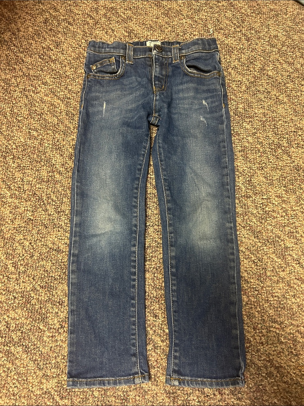 Armani Junior Blue Slim Straight Denim Jeans